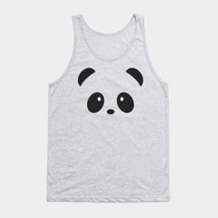 Cute Black Panda Design Tank Top